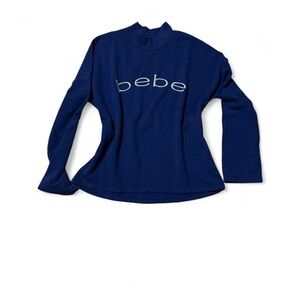 bebe Dark Blue Logo Sweatshirt
